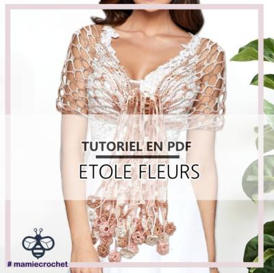 Etole fleurs Mamie Crochet tuto pdf