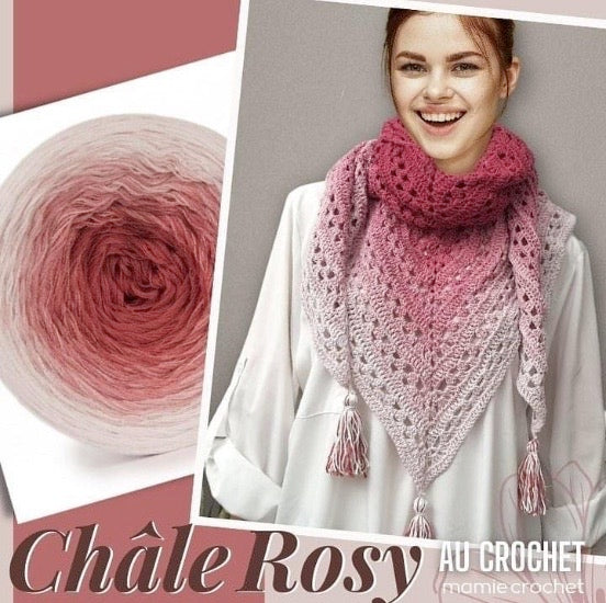Châle Rosy Mamie Crochet tuto pdf
