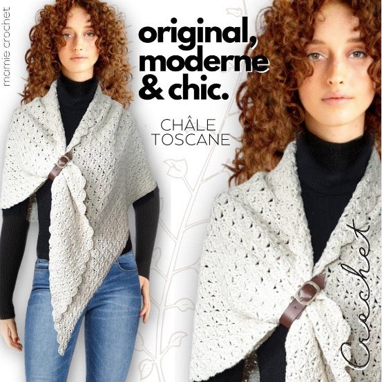 Châle Toscane Mamie Crochet tuto pdf