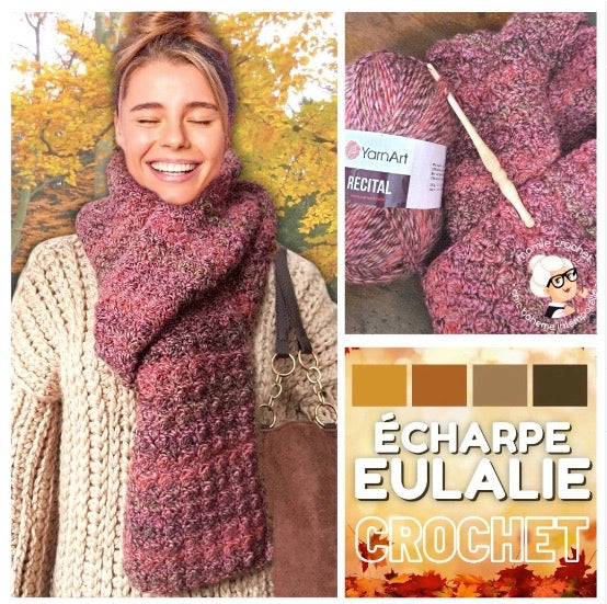 Echarpe Eulalie Mamie Crochet tuto pdf