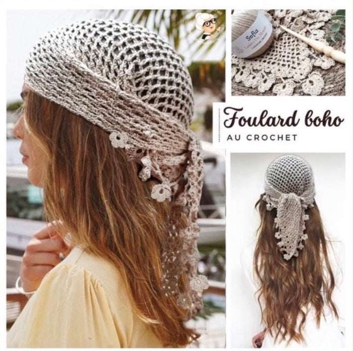 Foulard Boho Mamie Crochet tuto pdf