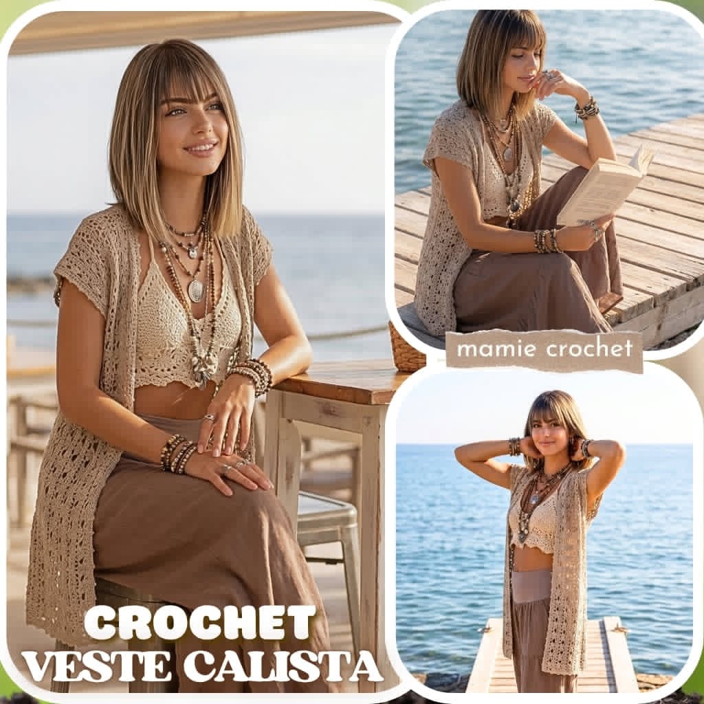 Gilet Calista Mamie Crochet tuto pdf