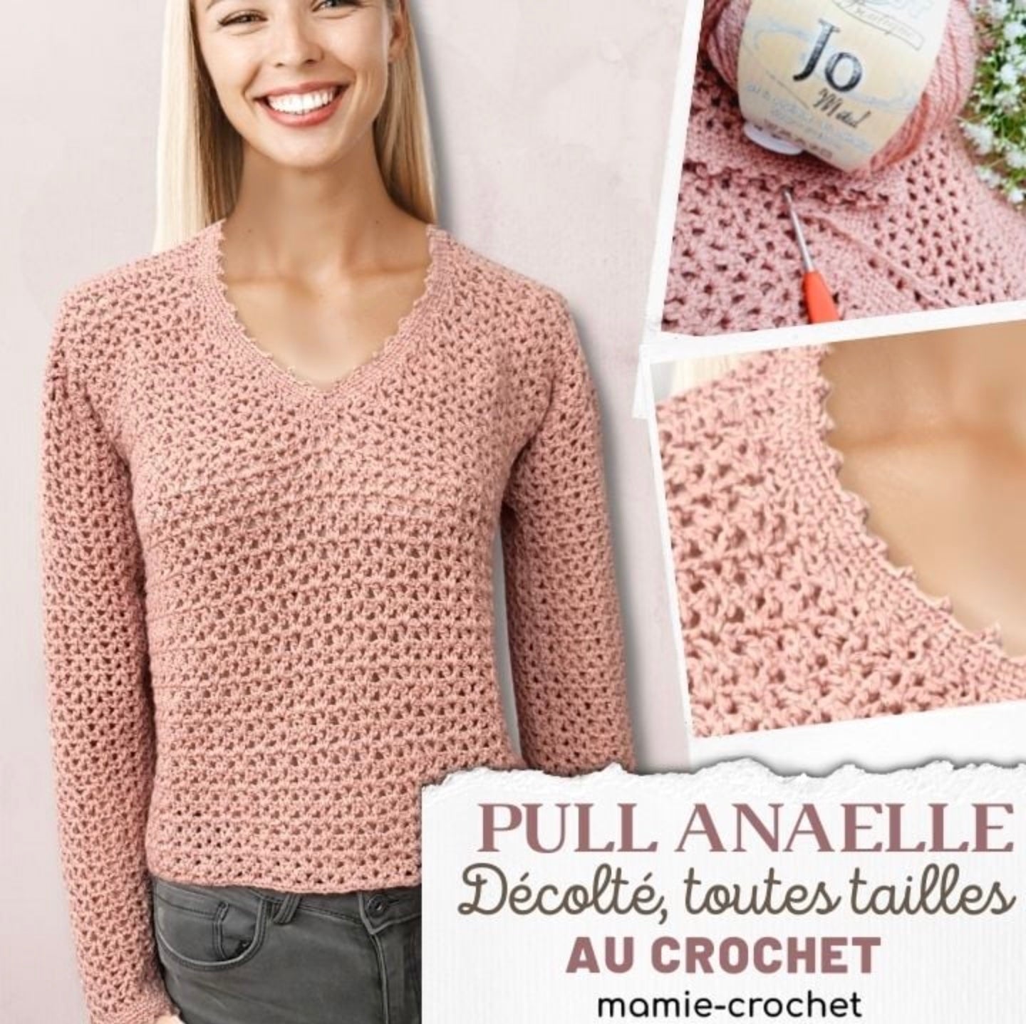 Pull Anaelle Mamie Crochet tuto pdf