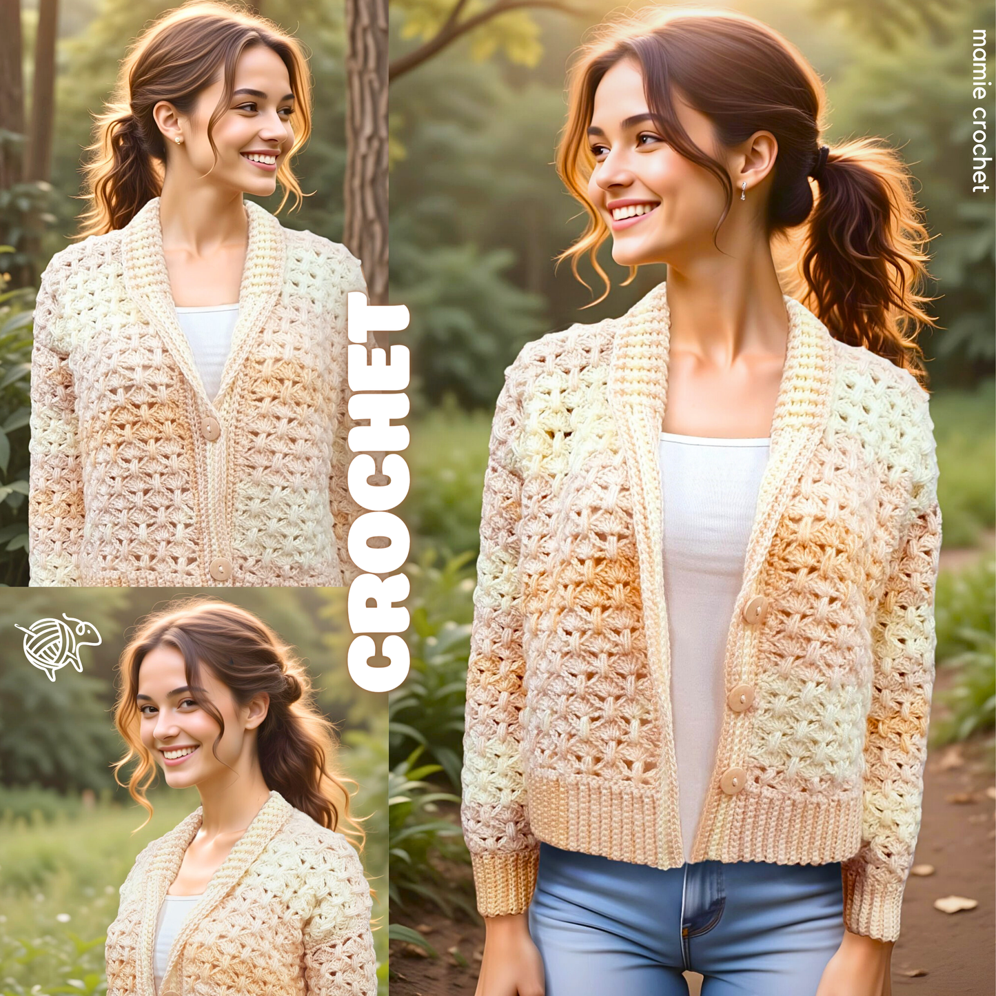 Veste Ermeline Mamie Crochet tuto pdf