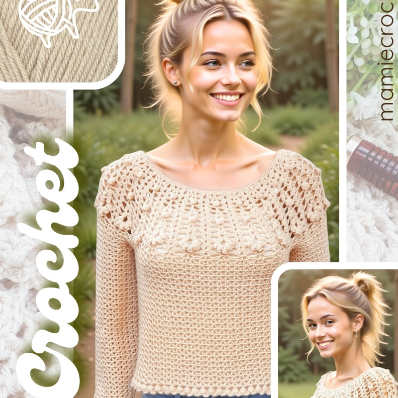 Pull Elanor Mamie Crochet tuto pdf