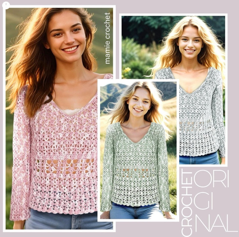 Pull Karlie Mamie Crochet tuto pdf