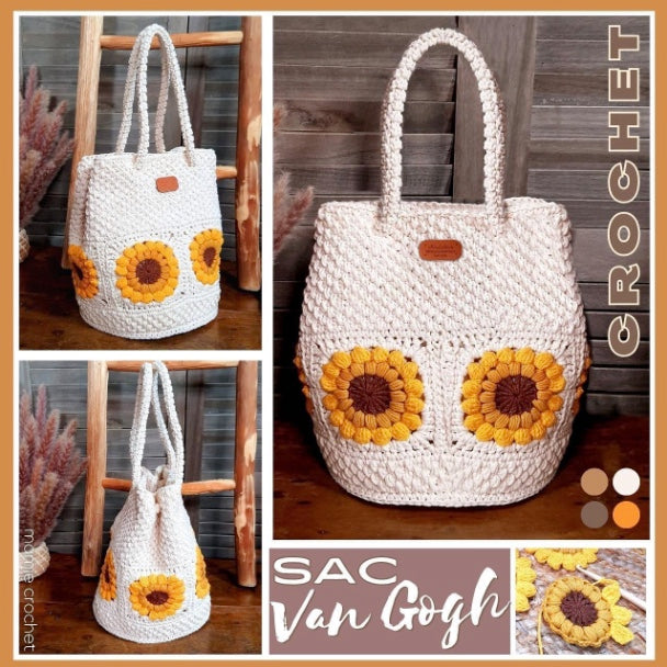 Sac Van Gogh Mamie Crochet tuto pdf