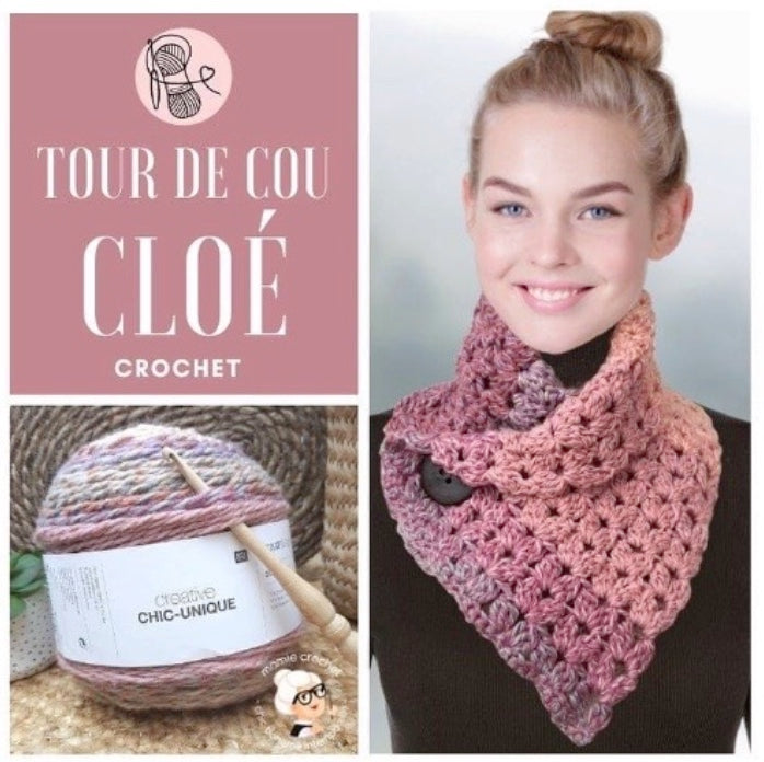 Tour de cou Cloé Mamie Crochet tuto pdf
