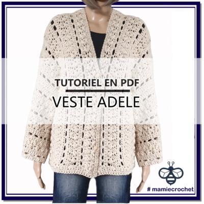 Veste ADELE tutoriel PDF – Mamie Crochet