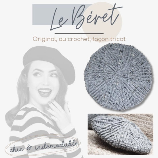 Bérêt façon tricot Mamie Crochet tuto pdf
