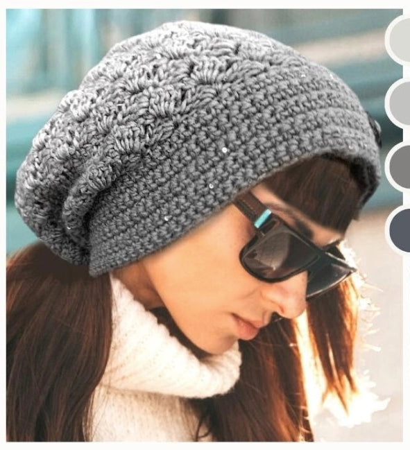 Bonnet Slouchy Crystal Mamie Crochet tuto pdf