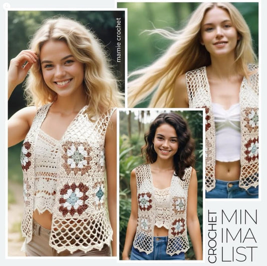 Gilet Elisha Mamie Crochet tuto pdf