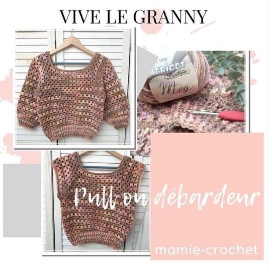 Pull Granny Mamie Crochet tuto pdf