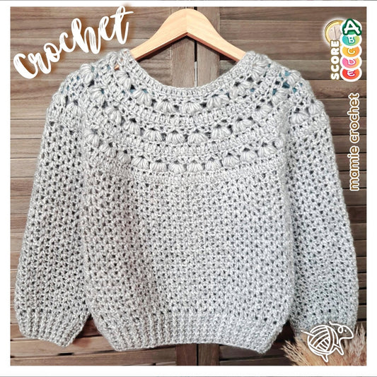 Pull Maggie Mamie Crochet tuto pdf