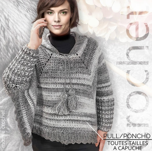 Pull Poncho Saddie Mamie Crochet tuto pdf