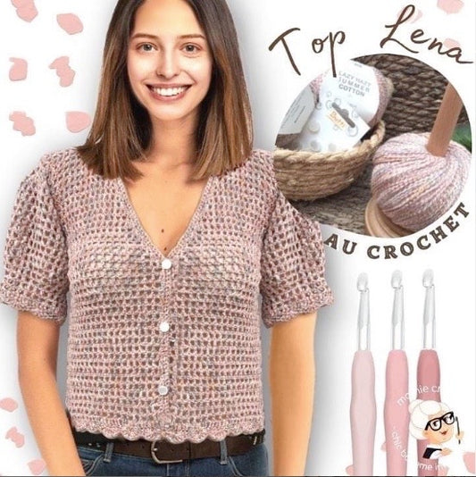 Pull Veste Lena Mamie Crochet tuto pdf