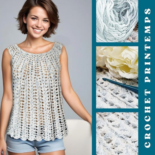 Top Aéline Mamie Crochet tuto pdf