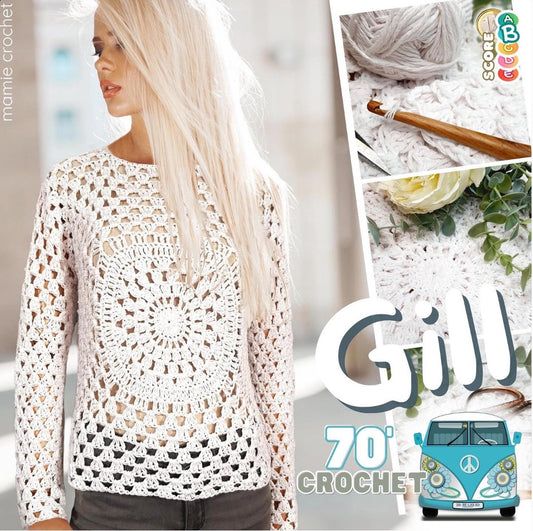Pull Gill Mamie Crochet tuto pdf