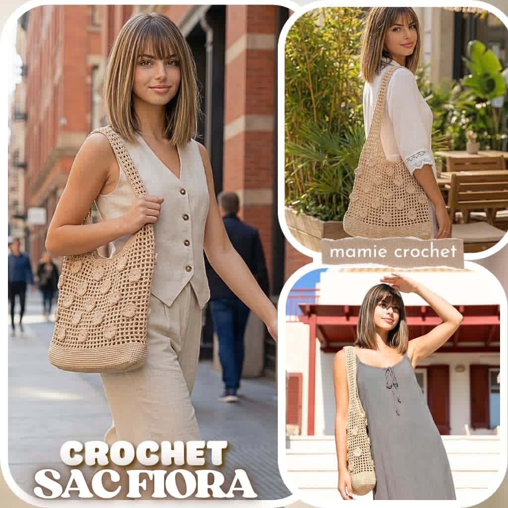 Tote bag Fiora Mamie Crochet tuto pdf