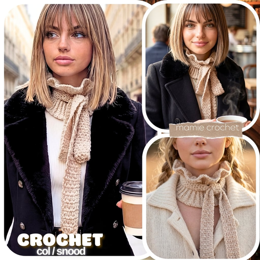 Tour de cou Bitsy Mamie Crochet tuto pdf