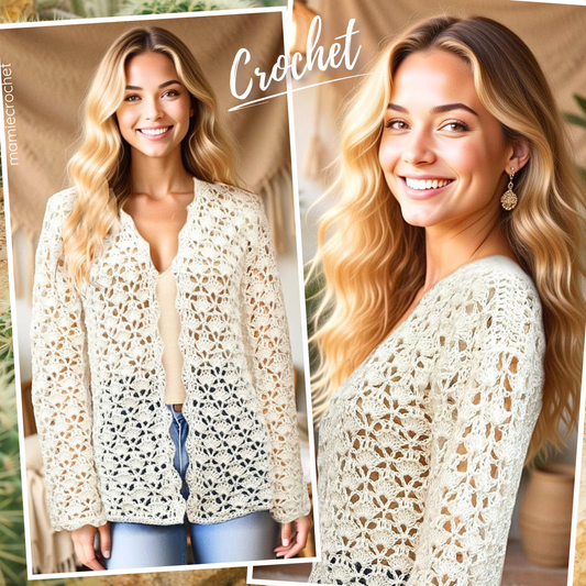 Veste Amaëlle Mamie Crochet tuto pdf