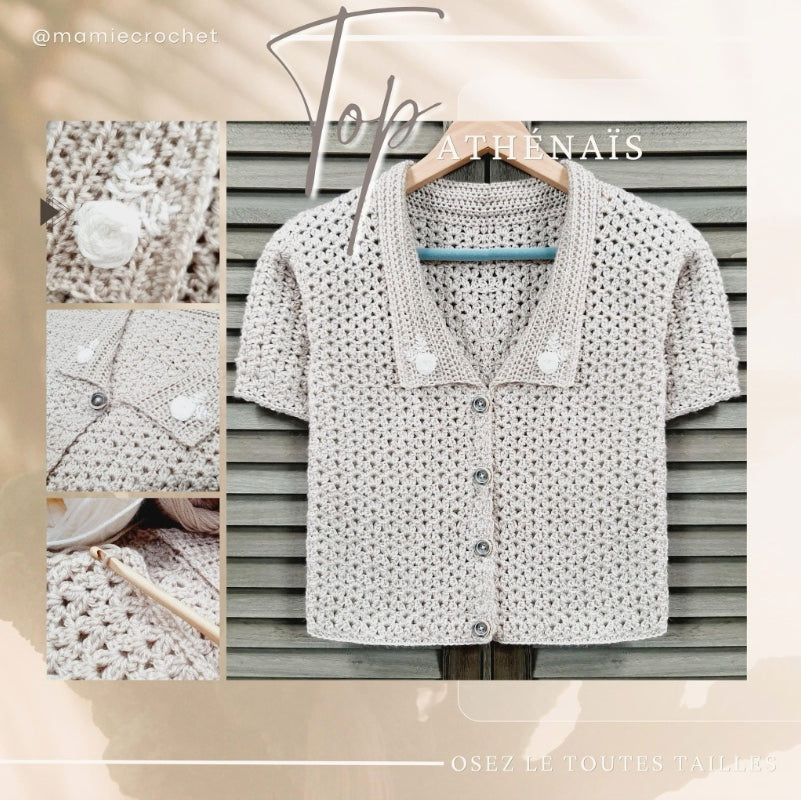 Veste Athénaïs Mamie Crochet tuto pdf