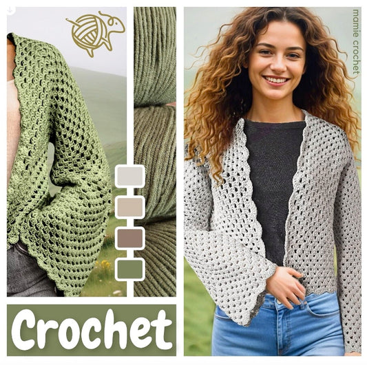 Veste Telma Mamie Crochet tuto pdf