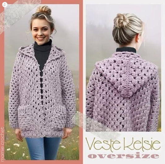 Veste Kelsie Mamie Crochet tuto pdf